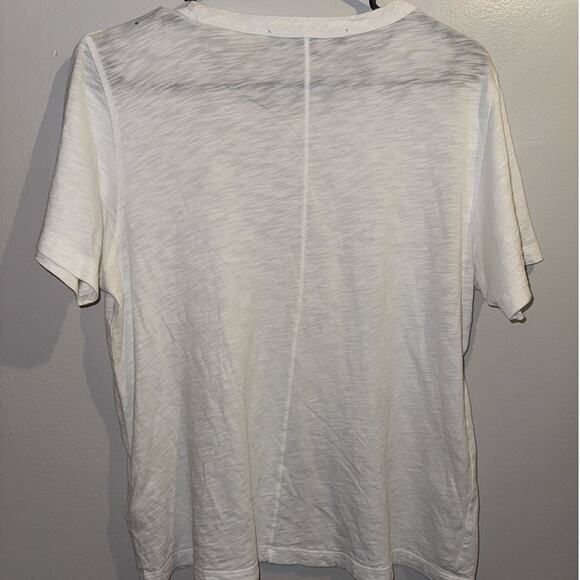 Veronica Beard-Carla Button Cotton T-Large White-Silver buttons-With tiny flaw - Picture 9 of 10